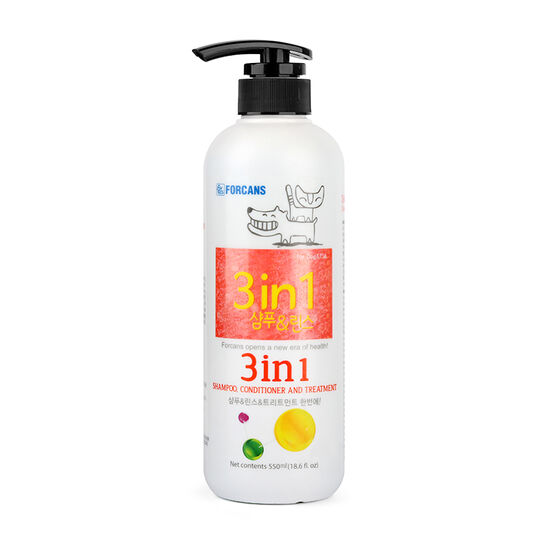 포켄스 포비스 3in1 샴푸 앤 린스 트리트먼트 550ml