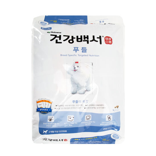 뉴트리나 건강백서 사료 푸들 6kg - 유통기한 2027.02